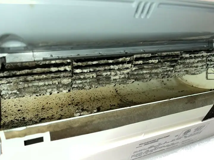 Moldy Heat Pump Coils Deep Cleaning Penobscot County Maine - Moran Heat Pump Cleaning