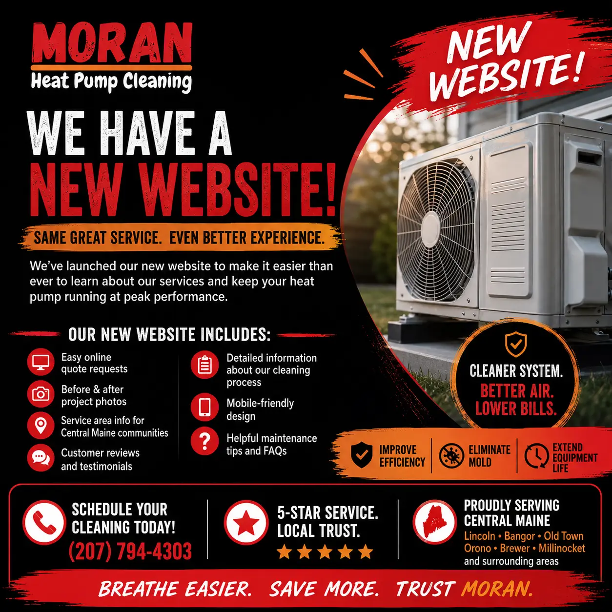 Expert Heat Pump Cleaning Penobscot County - Moran Heat Pump Cleaning